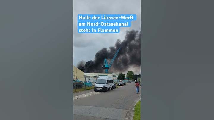 Auf dem Gelände der Lürssen-Werft am Nord-Ostsee-Kanal ist ein Feuer ausgebrochen. #Lürssen #feuer