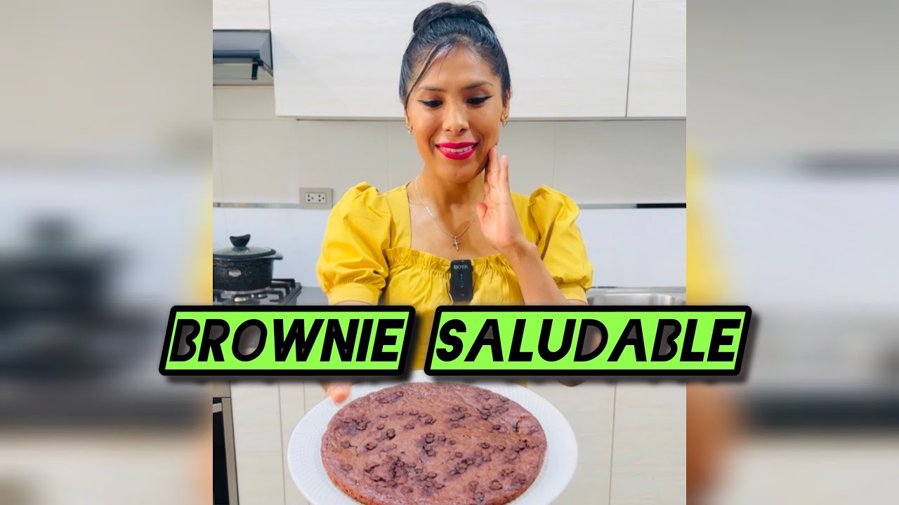 BROWNIE SALUDABLE HECHO EN LA SARTEN