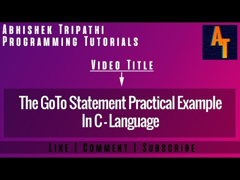 GoTo Statement Practical part-55