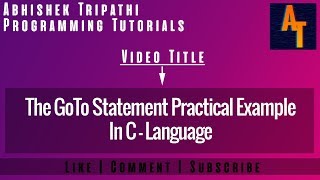GoTo Statement Practical part-55