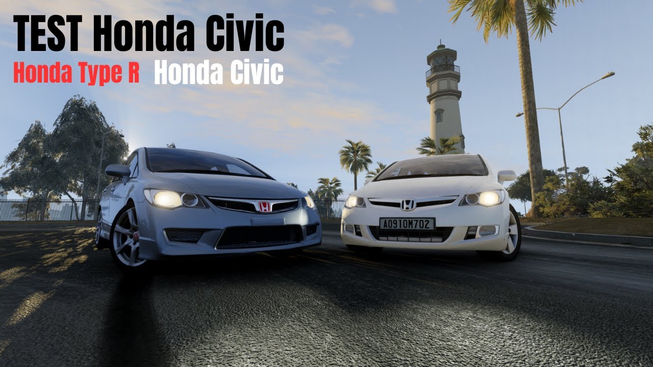 TEST Honda Civic Type R in Beamng.Drive.