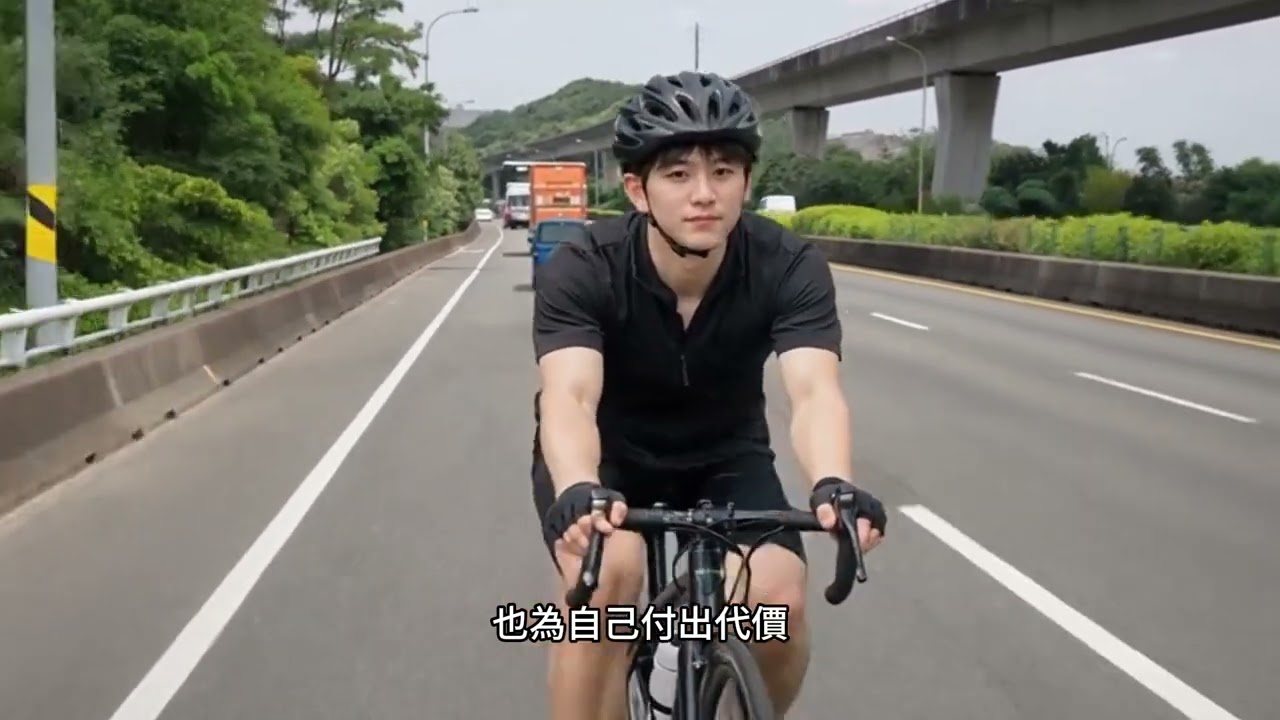 《我騎過那條不該騎的路》那一刻我踩上高速公路 以為只是另一條捷徑 世界突然變得太快 我卻還只是個男孩而已