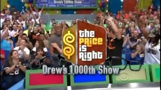 The Price is Right:  December 7, 2012  (DREW'S 1,000TH SHOW!!!)