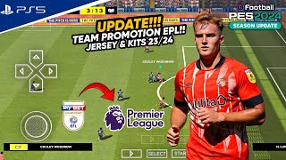 eFootball™ 2023 PPSSPP Update V.0.4 Team Promotion 2024 Best Graphics HD Commentary Peter Drury