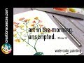 how to watercolor and doodle quick and easy flower in 3 steps