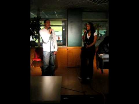 Shaina and Aaron singing Alicia Keys's "Diary"