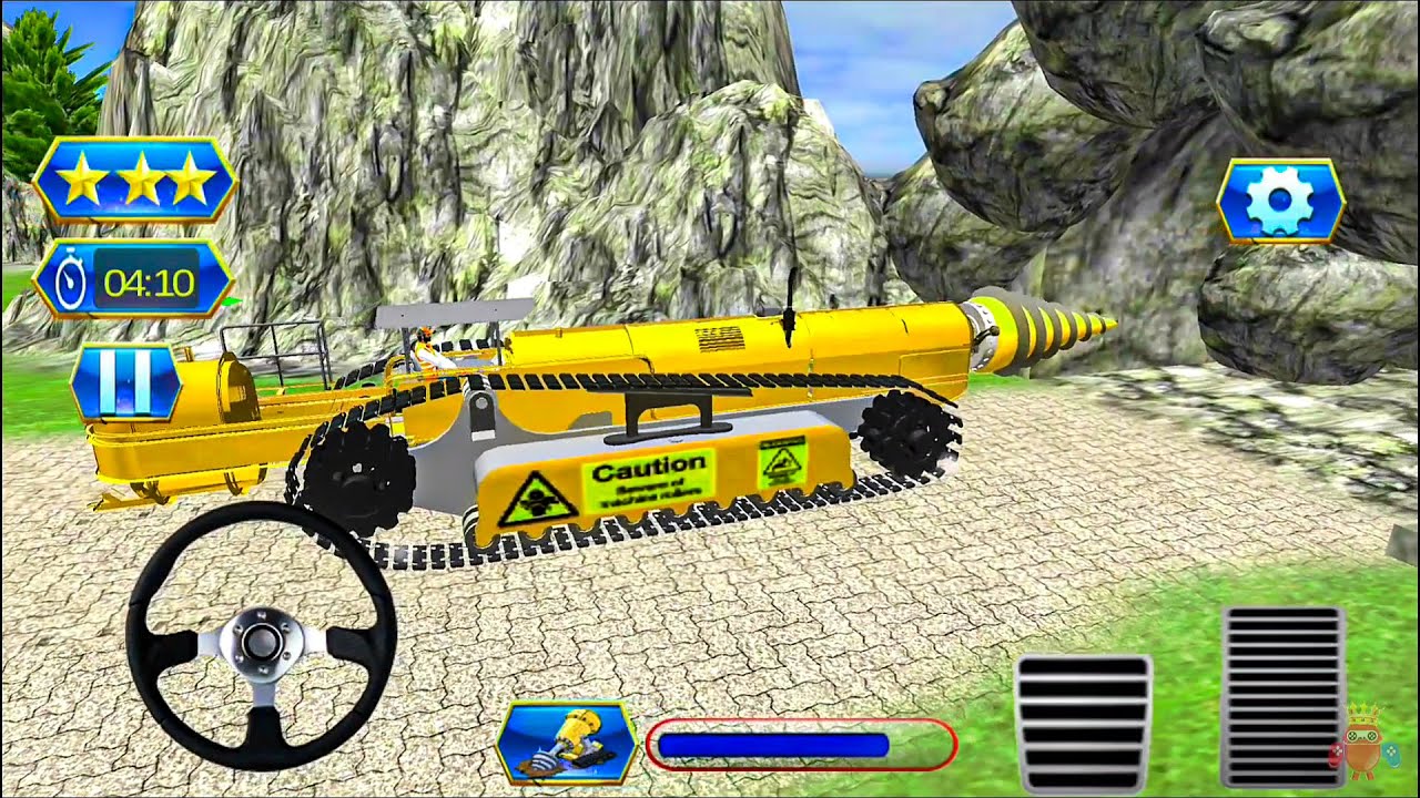 Tunnel Boring Machine Simulator - Highway Bridge Construction 3D #1 - Android Gameplay