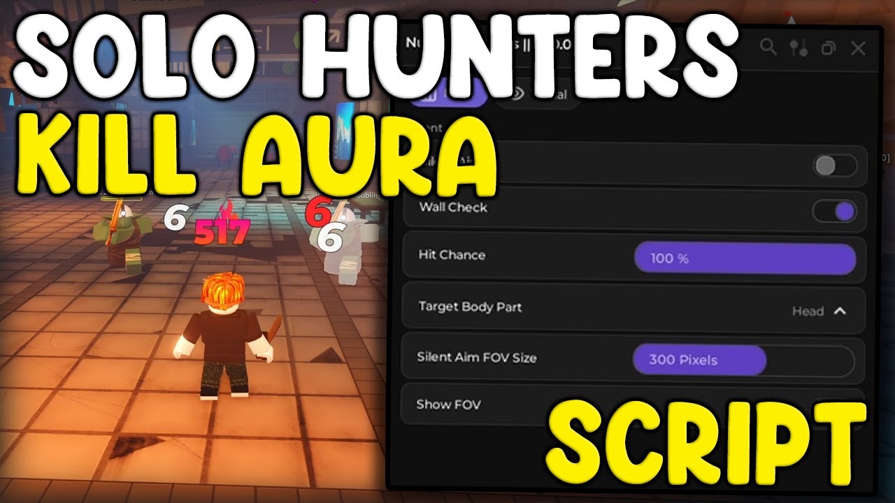 [🌀NEW] Solo Hunters BEST Script Kill Aura & Auto Farm - Roblox 2026