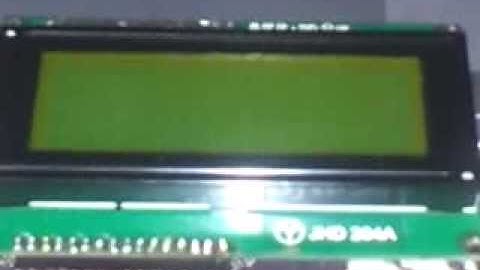 20 x 4 LCD on Atmega 128