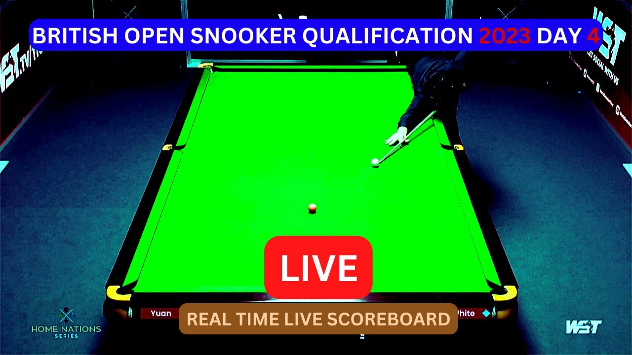 snooker british open 2022 live score