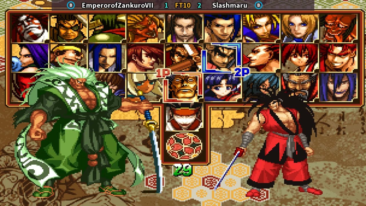 Samurai Shodown V Special FT10 EmperorofZankuroVII (Zankuro) vs