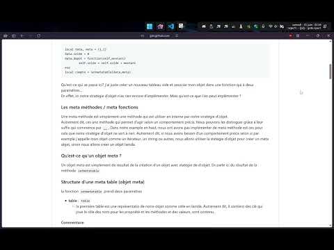 LUA | ORIENTER OBJET POUR LES NULL