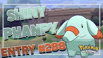 Shiny Phanpy via Diamond Pokeradar! Shiny Living Dex #288