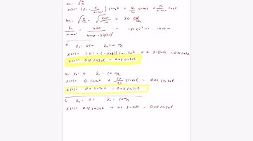 4 - Undamped System under Harmonic Force Example Problems