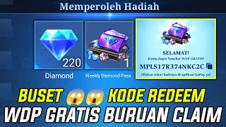 FREE WDP REDEEM CODE! GUARANTEED FREE WEEKLY DIAMOND PAS REDEEM CODE, MPL ARENA EVENT ‼️ screenshot 2