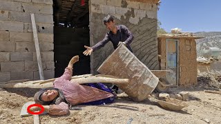 A shocking incident for the Ghodrat family: Afsaneh fell from her home and injured her arm.