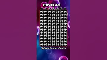 99% FAIL This Tricky Number Puzzle! Can You Find 49? #shorts