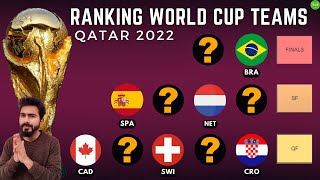 Ranking The World Cup Teams | FIFA WORLD CUP 2022