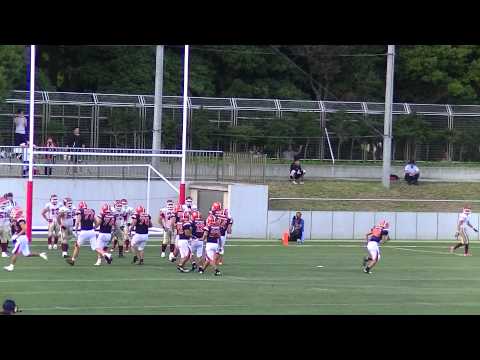 法政大学トマホークスTDシーン（2013年度リーグ戦１部Aグループ一橋大戦②）