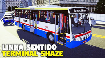 Linha 5367-10 Sentindo Terminal Shaze: Trânsito e Pontos CHEIOS! - Proton Bus Simulator - G27