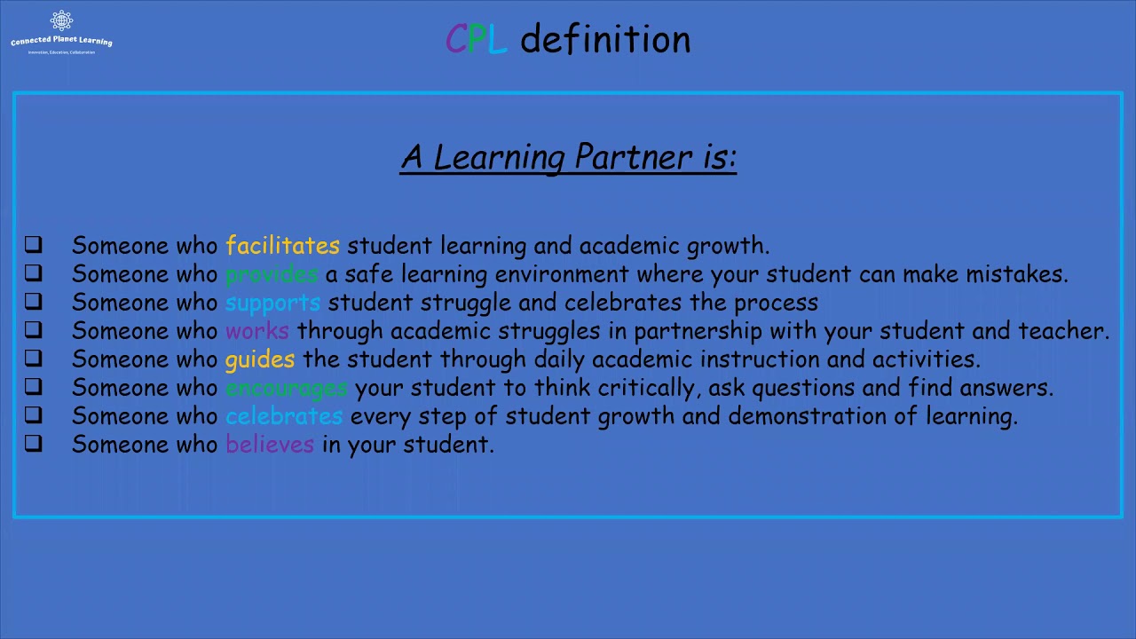 Am I a Learning Partner