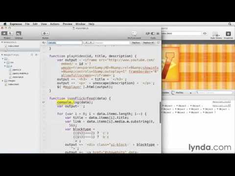 jQuery Mobile Web App Tutorial #30 Understanding the Twitter feed