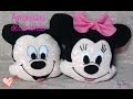 DIY almohadas decorativas MINNIE Y MICKEY MOUSE