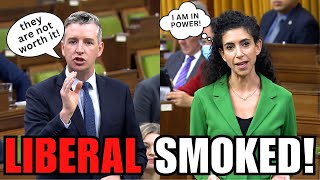 Conservative MP Barrett SMOKES Trudeau Liberal MP During Debate!