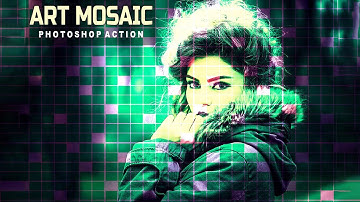 Art Mosaic Photoshop Action | 22-In-1 Picture Perfect Photoshop Actions Bundle | Artixty