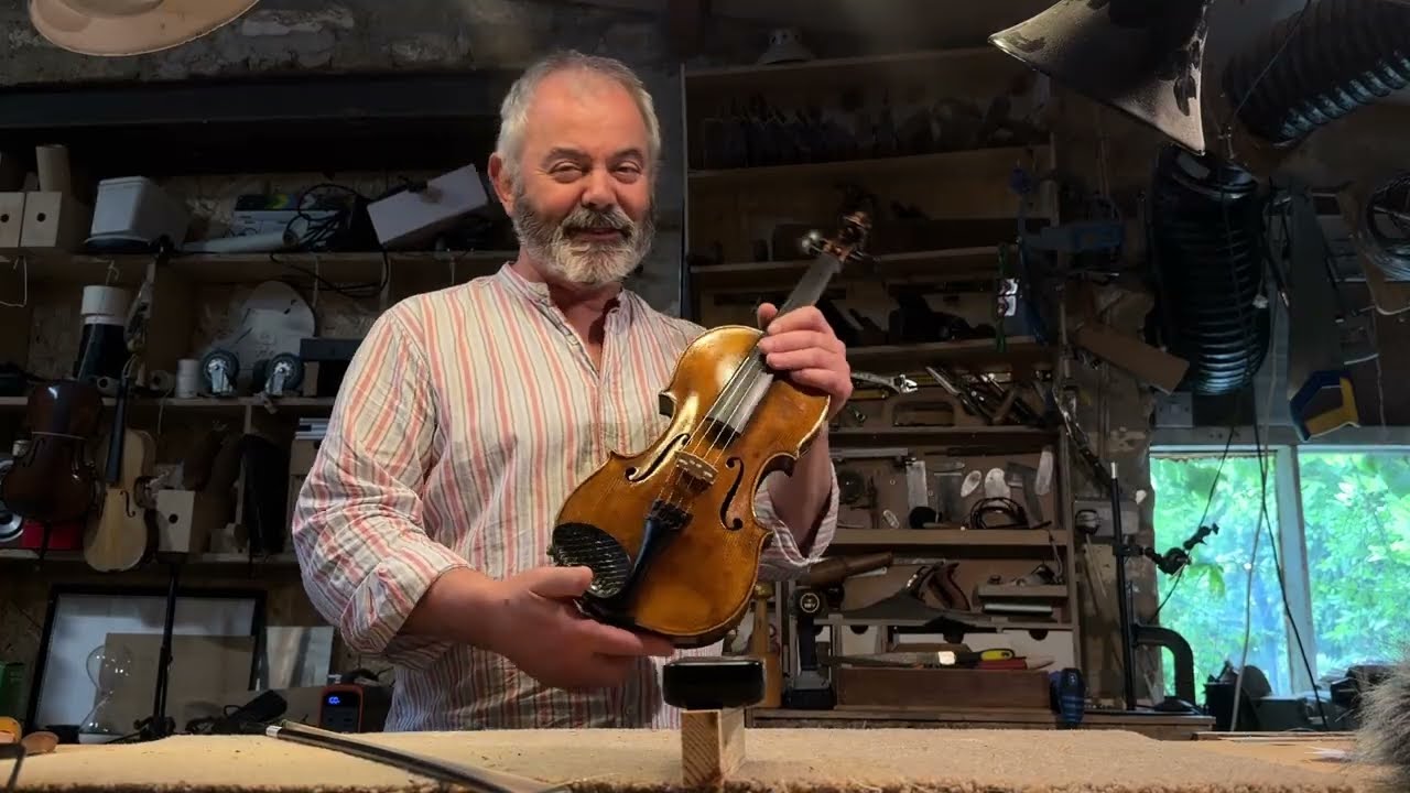 Violin - Late C19th German - Lion's Head Scroll - restored and set