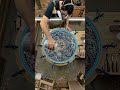 Insane Ocean Epoxy Table Build! 🌊 (Satisfying Resin Pour) #shortsviral
