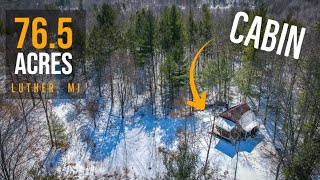 $249,999 | Cabin & 76.5 Acres | E 3 Mile Rd, Luther, MI | Trophy Class Real Estate