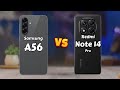 Samsung Galaxy A56 vs REDMI Note 14 Pro
