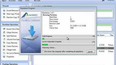 Quick Allocate Free Space from One partition to Another