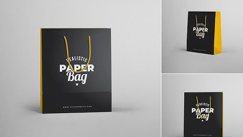 Mockup Design: Paper Bag Branding Mockups
