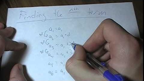 the (unofficial) Arithmetic Sequence Crash-Course