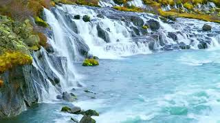 10 Hours of Serene Iceland Waterfalls: Relaxing Cascade