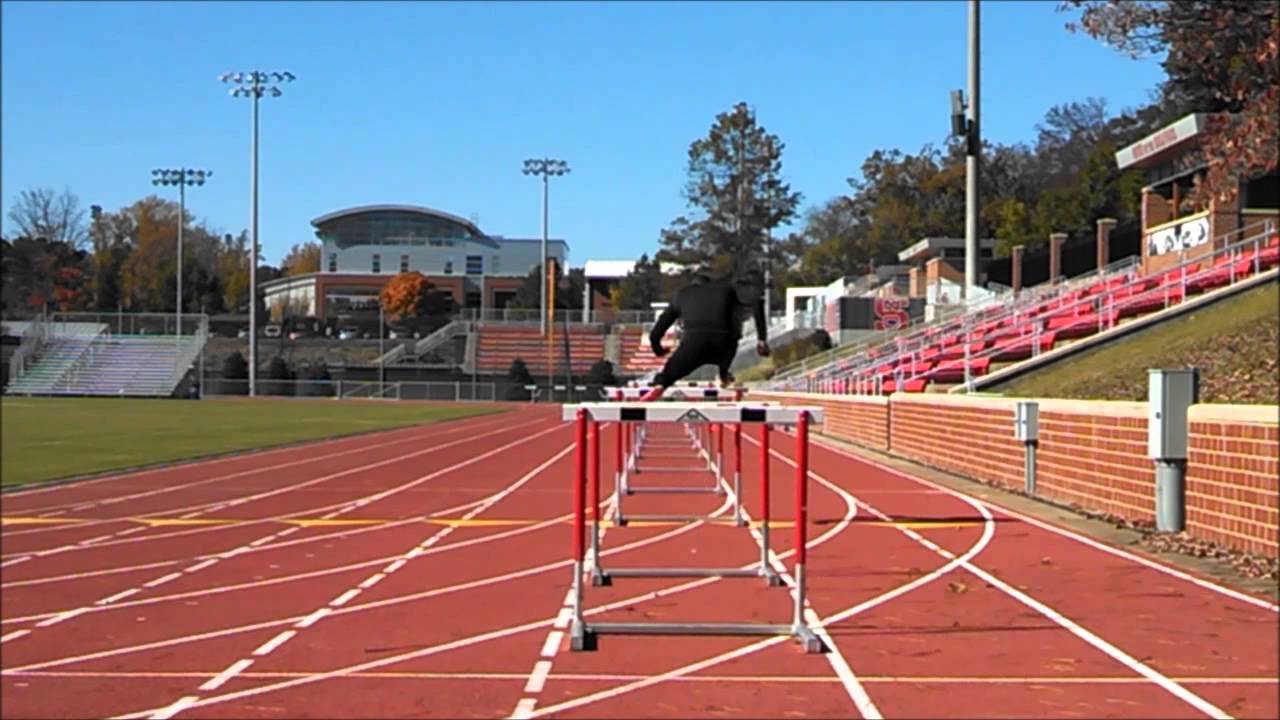 Hurdle Training - Quick Step Drilling Through Change Up in Hurdle Height and Spacing