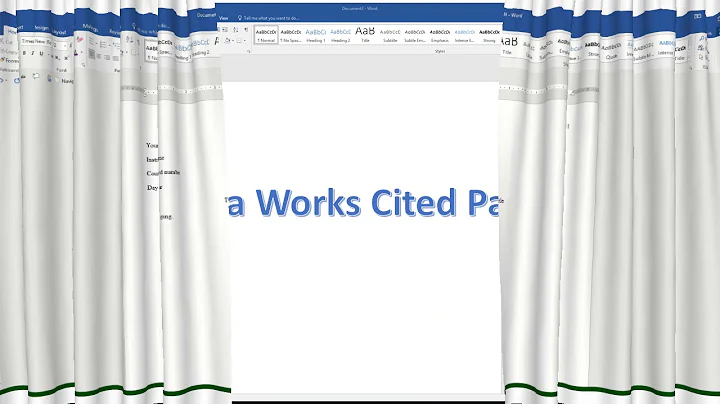 Formatting an MLA Document