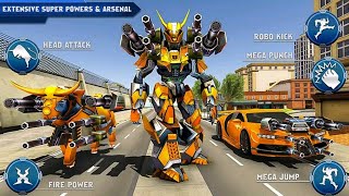 Bull Robot Car Transformer Shooting Games - Android Gameplay screenshot 3