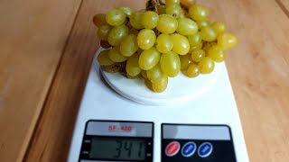 how many calories in green grape | السعرات الحرارية في عنقود عنب اخضر