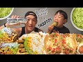 HUGE MEXICAN FOOD FEAST! CALIFORNIA BURRITO, FISH TACOS, QUESADILLA!