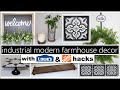 INDUSTRIAL ◼ MODERN ◼ FARMHOUSE with LOWES & HOME DEPOT HACKS + some DOLLAR TREE too! 🔆NEW🔆 Part 2
