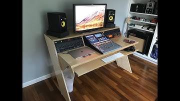 DIY Output Platform Desk w/ angled racks