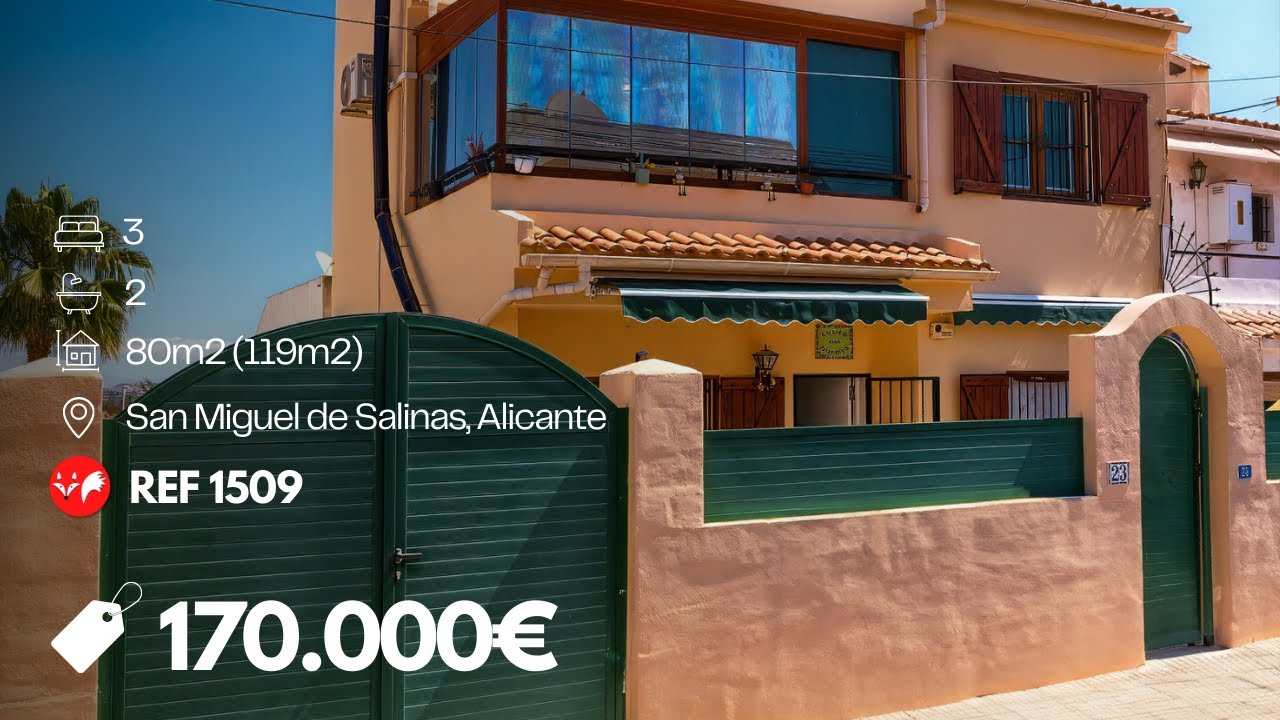 Villas Fox  ref 1509 - 3-bedroom, 2-bathroom townhouse, San Miguel de Salinas (Balcón de la Costa Bl