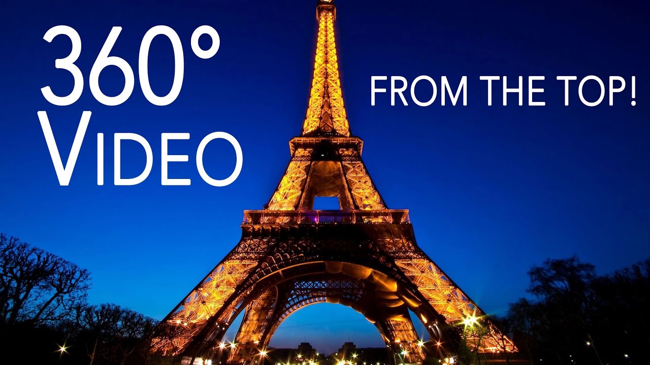 360° Degree Video On Top Of Eiffel Tower In Paris!! Virtual Reality