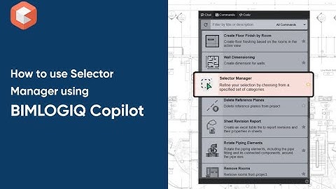Refine Element Selection by Category in Revit Using BIMLOGIQ Copilot