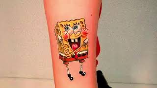 وشم سبونج بوب SPONGEBOB TATTOO