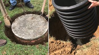 installing a “modern riser” on a SEPTIC TANK