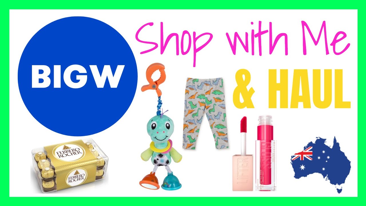 BIG W Australia shop with me and HAUL! YouTube